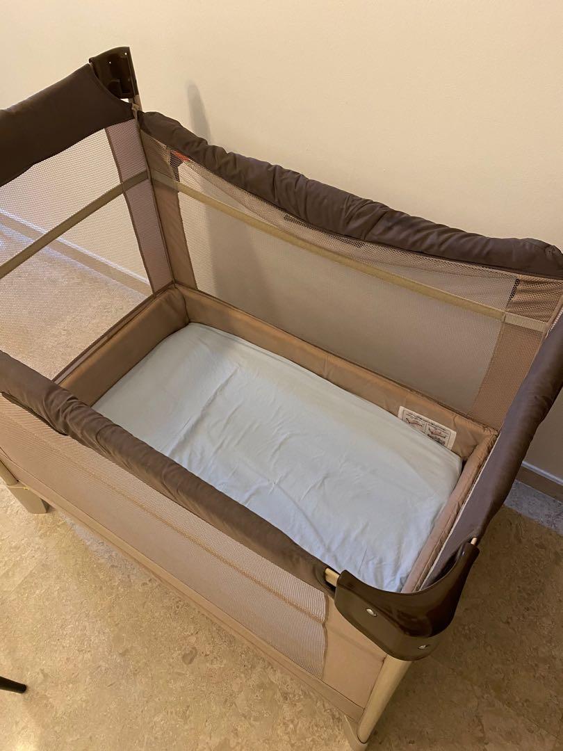 Aprica Coconel Air Japan Brand Foldable Baby Cot or Play Yard