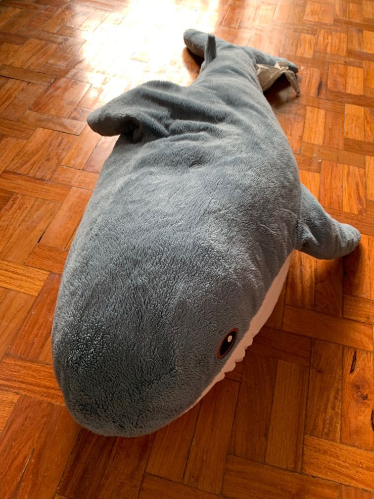 grey ikea shark