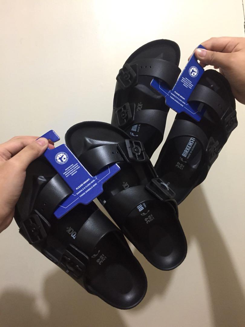 birkenstock arizona eva sandals in black