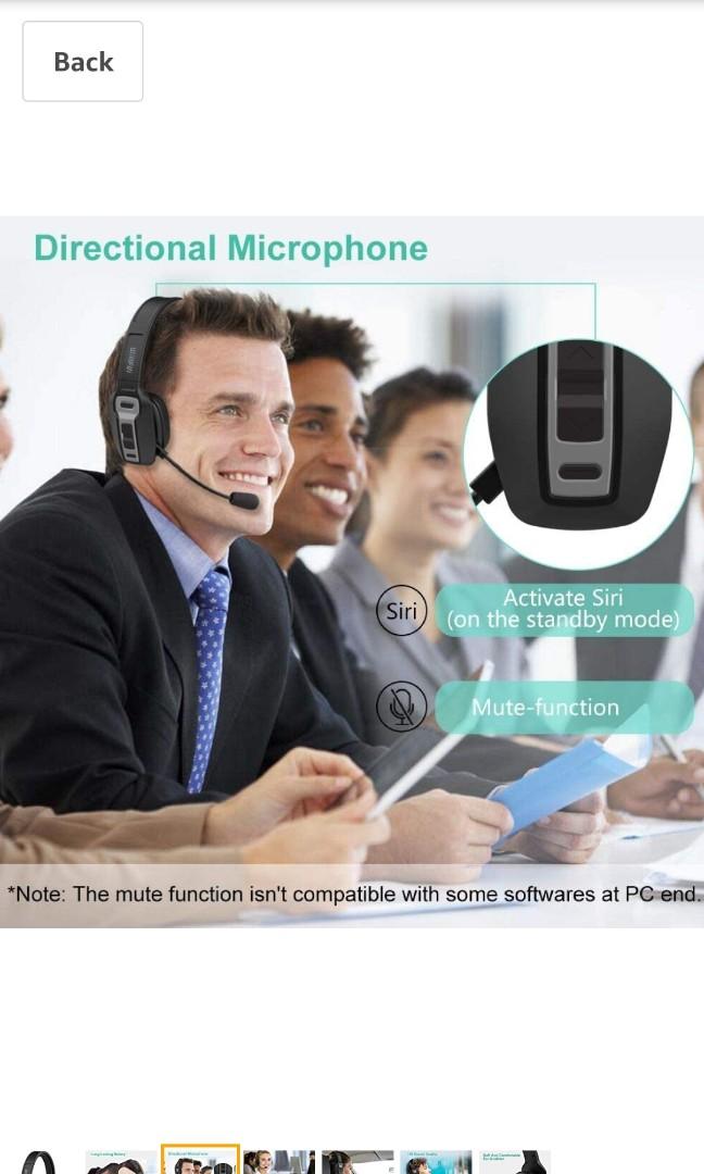 willful bt 5.0 wireless headset with microphone