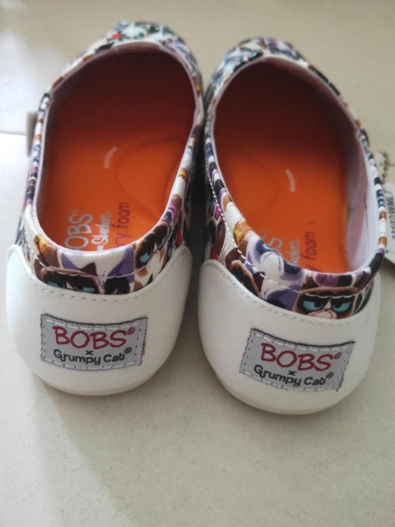 Bobs Skechers Grumpy Cat Women s Fashion Footwear Flipflops and
