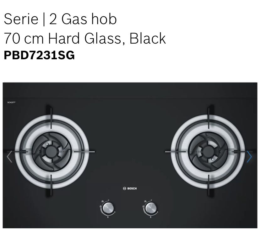 two gas stove burner