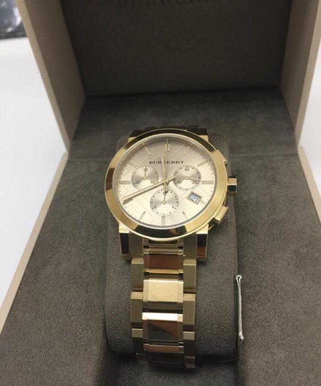 BURBERRY Gold Tone Stainless Steel Watch BU9753 Women s Fashion
