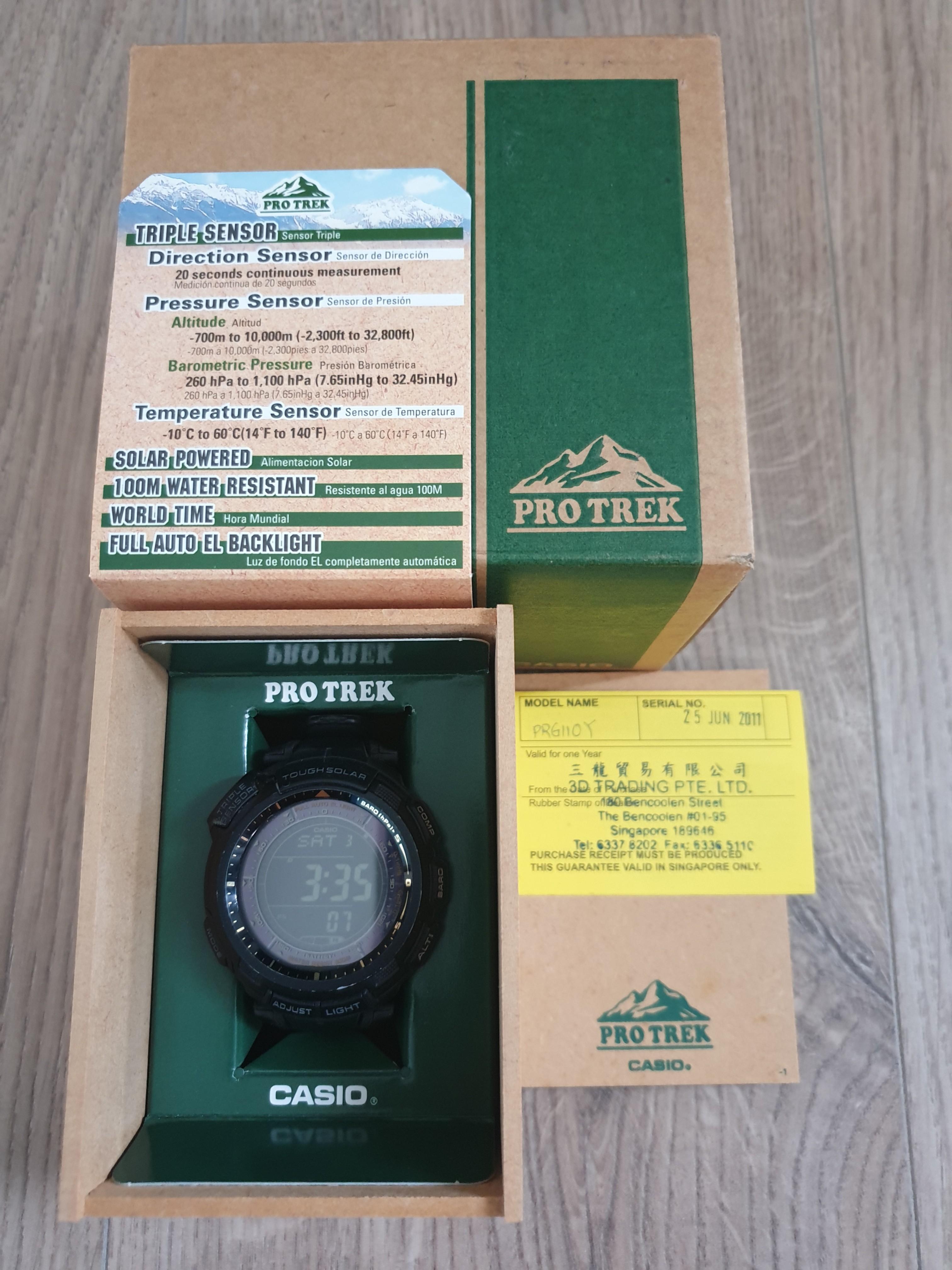 Casio Protrek PRG110Y Mobile Phones Gadgets Wearables Smart Watches on Carousell