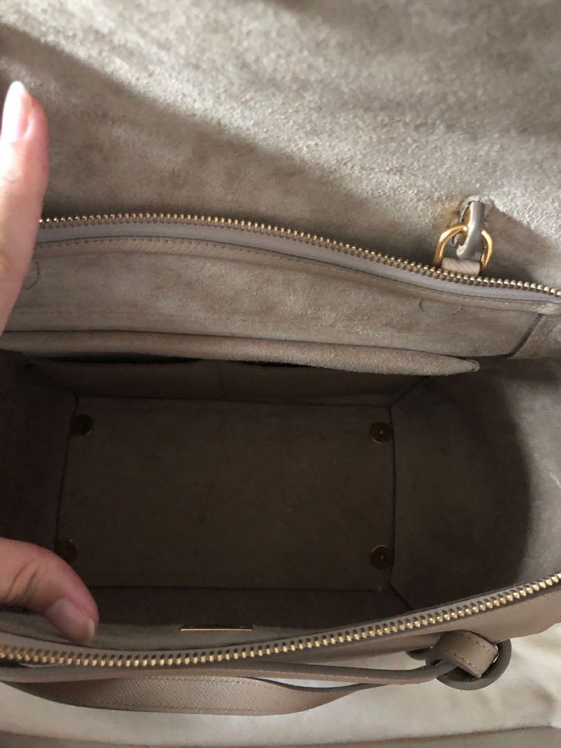 Celine belt shop bag mini taupe