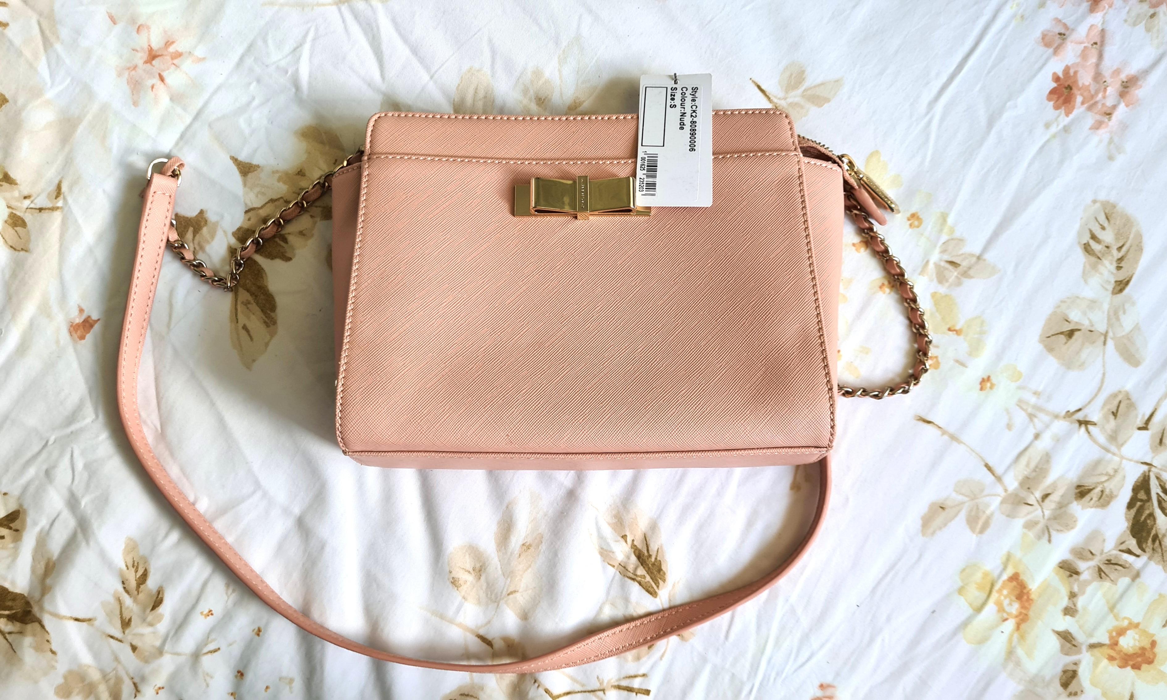 Charles and keith hotsell ribbon sling bag