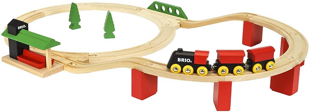 wooden car set tracks