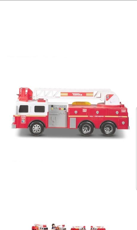 chk RARE Tonka Spartans Large Fire Engine Lorry Toy