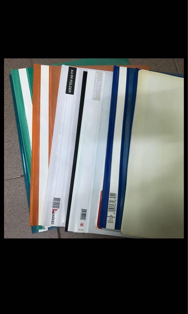 Clear Folder File Folder Divider A4 Size, Hobbies & Toys, Stationery & Craft, Stationery