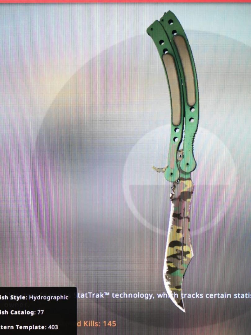 CSGO StatTrak Butterfly Knife Boreal Forest, Toys & Games, Video Gaming