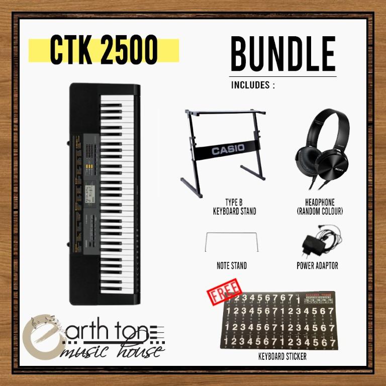 Casio ctk 2500 keyboard new arrivals stand
