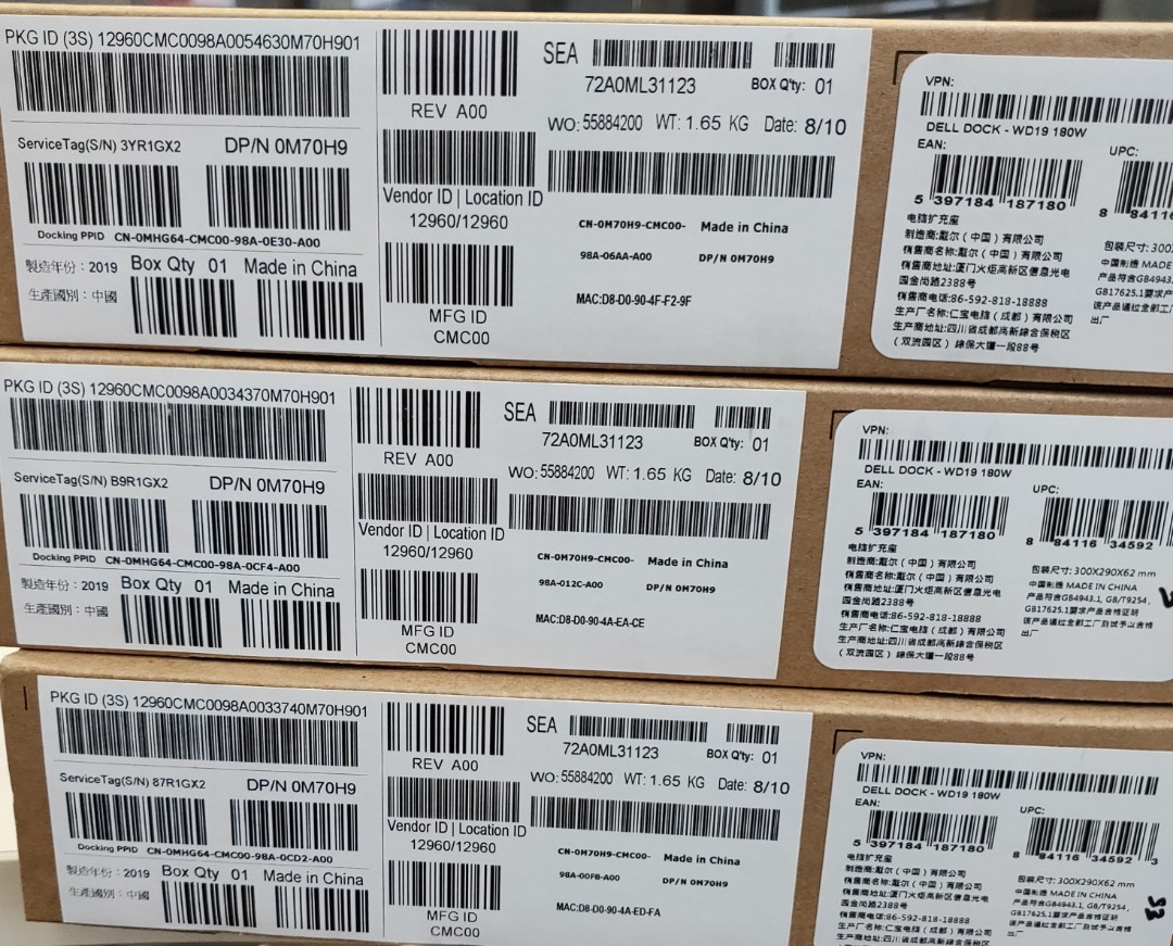 Dell Docking Wd19 180w Electronics Computer Parts Accessories On Carousell