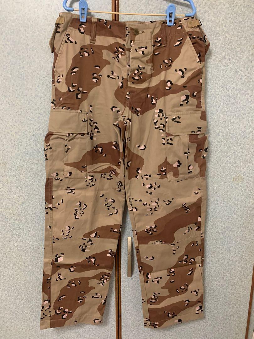 Mens desert camo cargo pants top