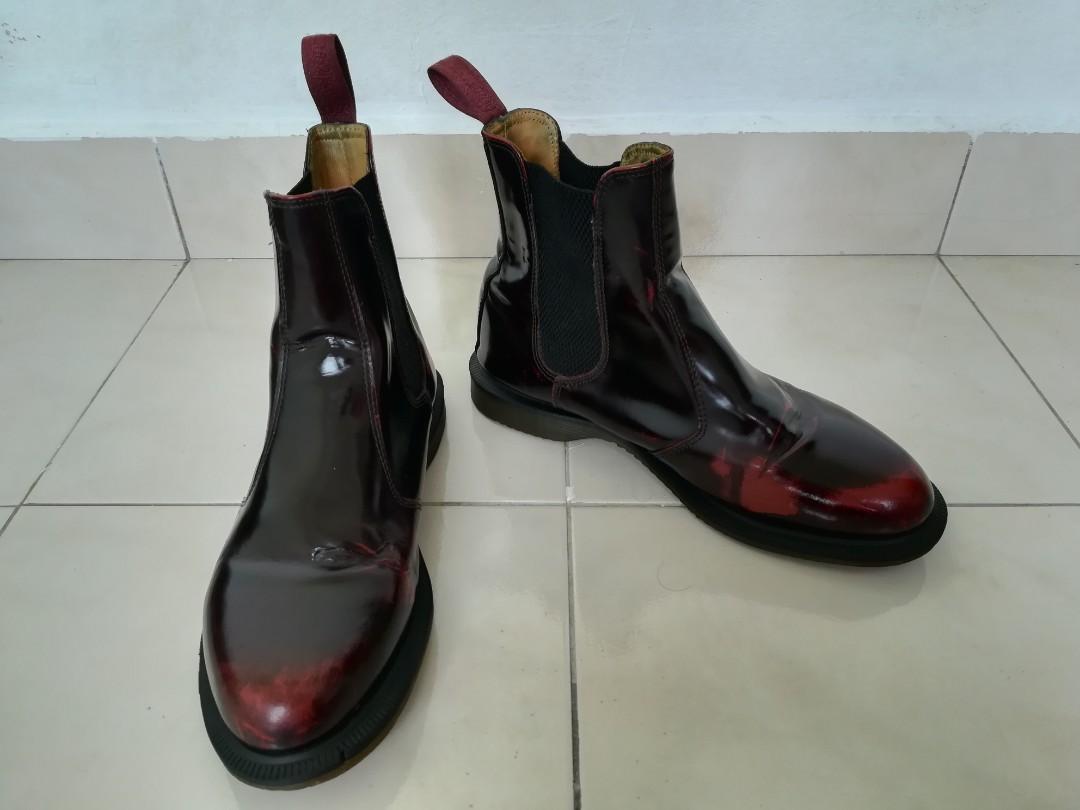 Dr martens flora burgundy 2025