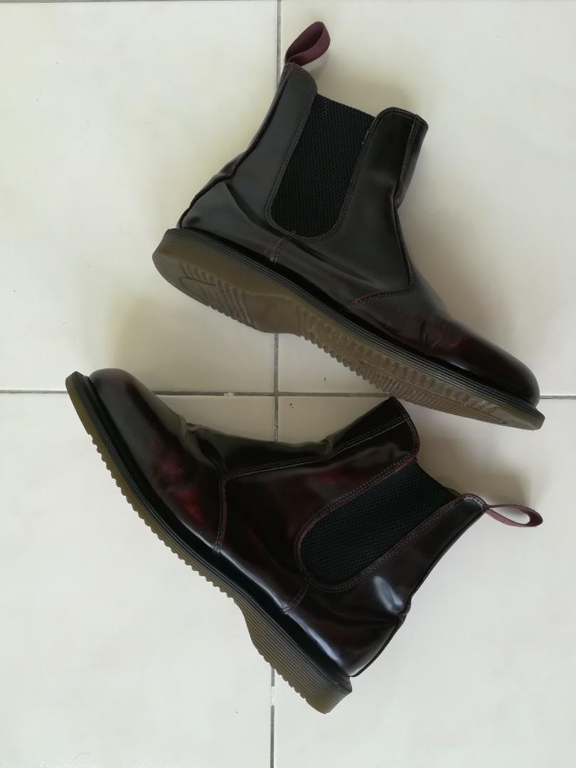 Dr martens flora burgundy cheap