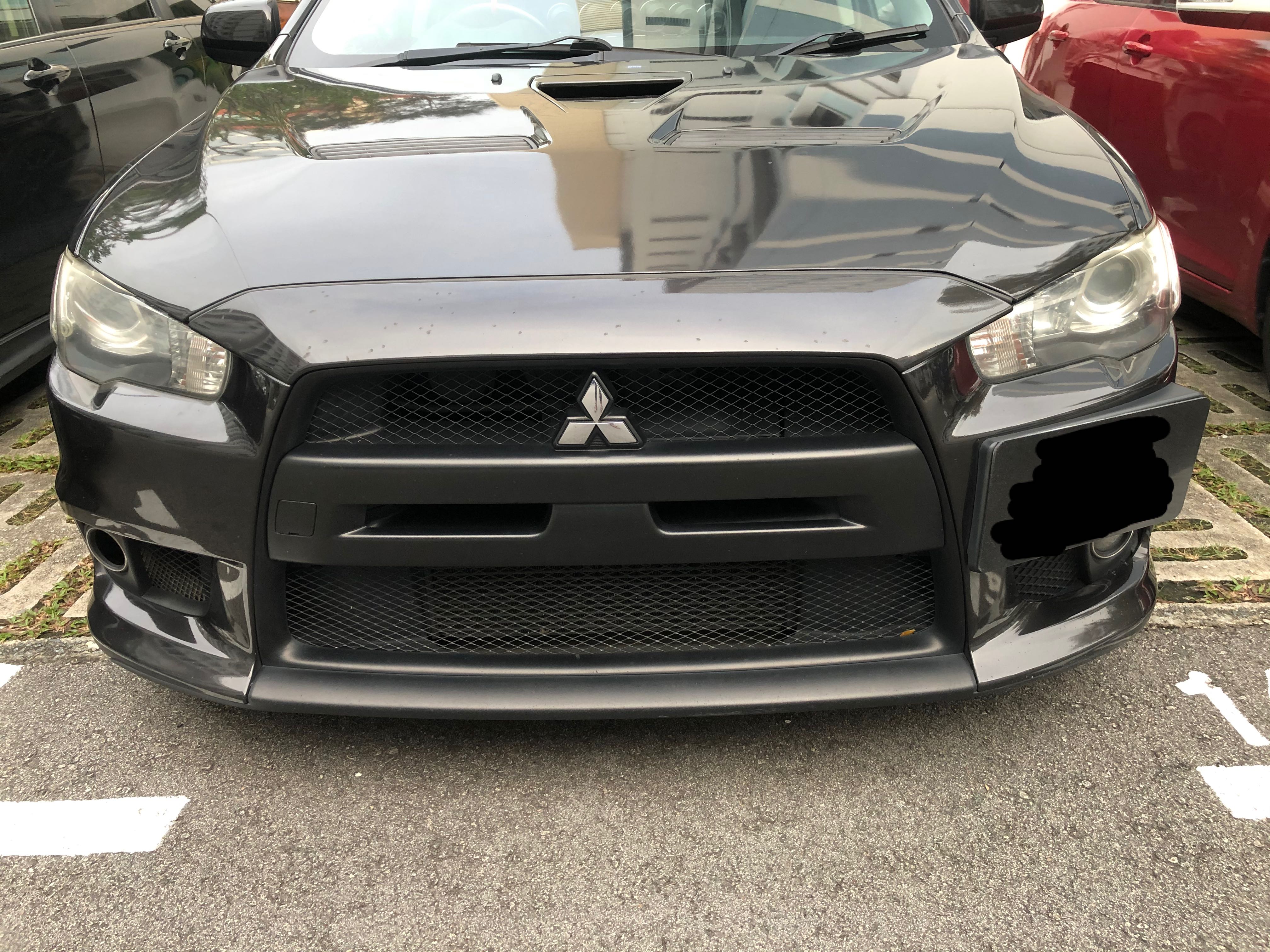 Mitsubishi evo sales x front bumper