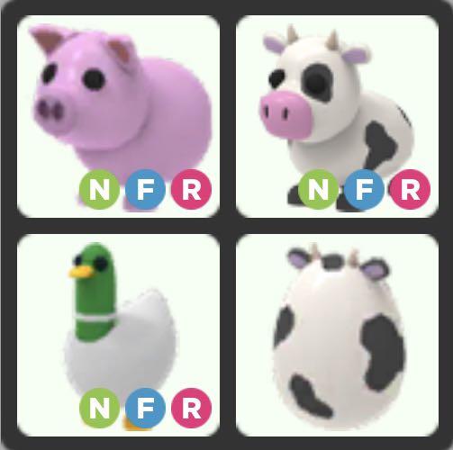Farm Bundle Nfr Adopt Me Roblox Pig Cow Silly Duck Farm Egg Nfr Toys Games Video Gaming In Game Products On Carousell - farm egg new adopt me bee pet new adopt me bee update roblox new promo codes for free robux