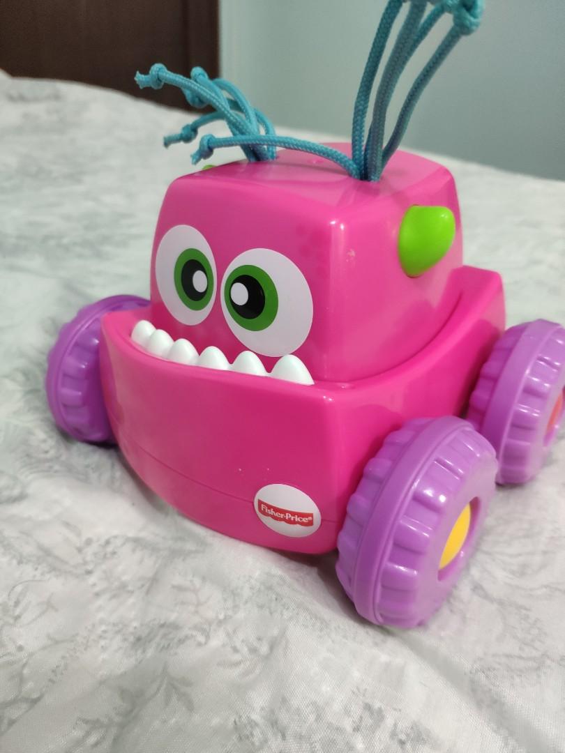 fisher price press n go monster truck pink