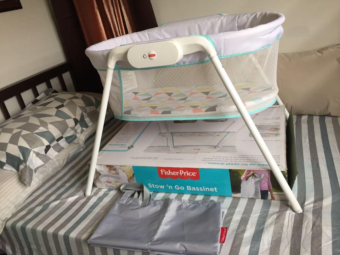 Fisher price stow n go bassinet dimensions outlet