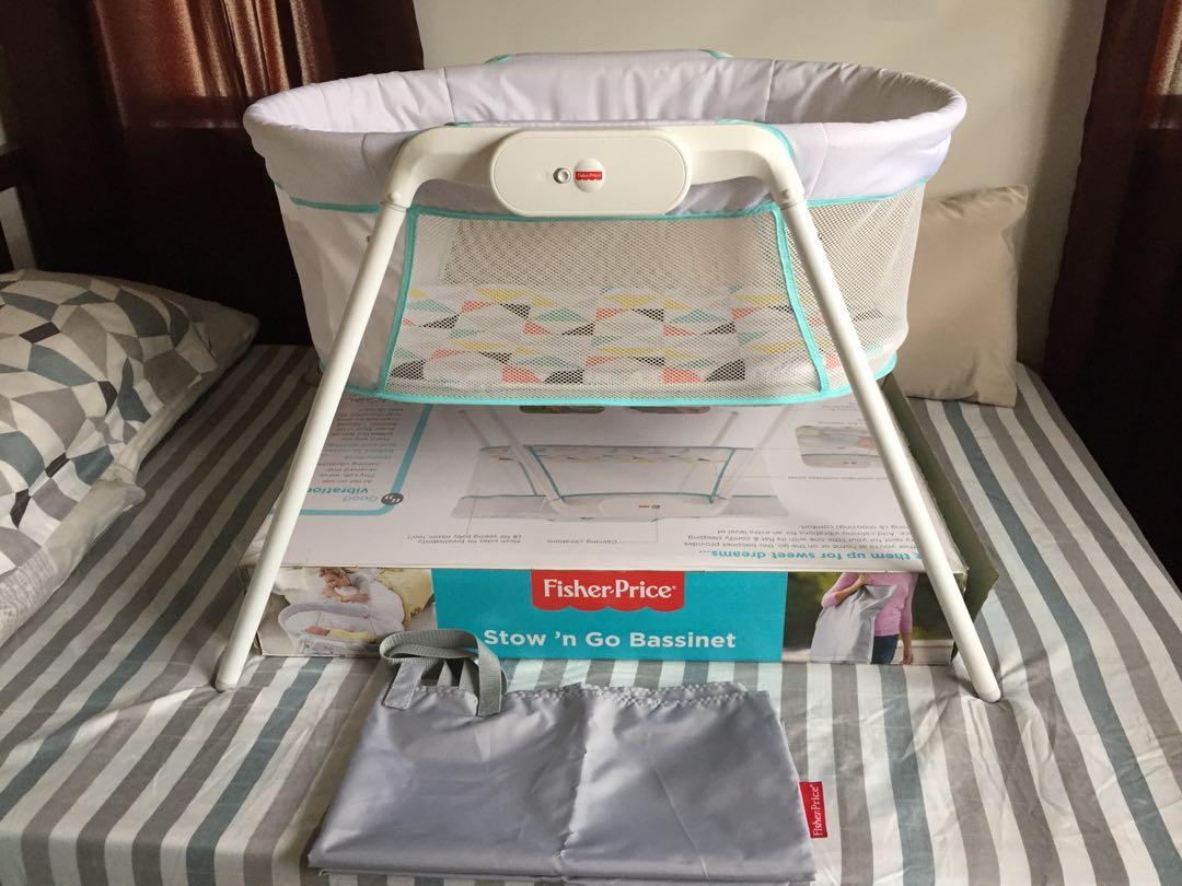 Fisher price stow hotsell and go bassinet safety