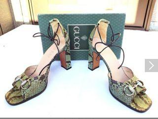 Gucci  綁帶高跟鞋