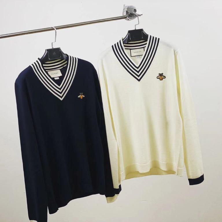 Gucci bee sweater women's deals