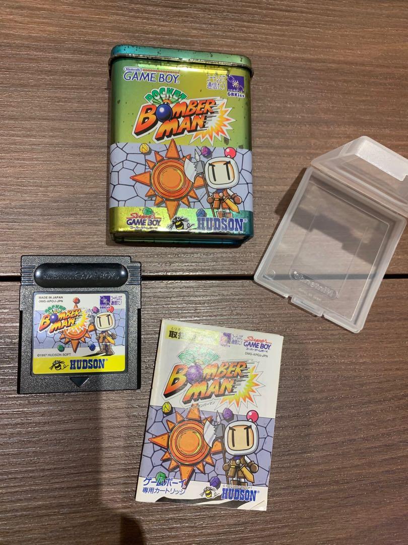 Gameboy Game Bomberman Japan 1997 (Category: Nintendo) located in Quezon City. Submitted by at883 (Listing ID 1039051851, Image 1). Description: Hudson Gameboy Pocket Japan 1997 Original Manual Original Tin Can Case Cartridge in good condition.