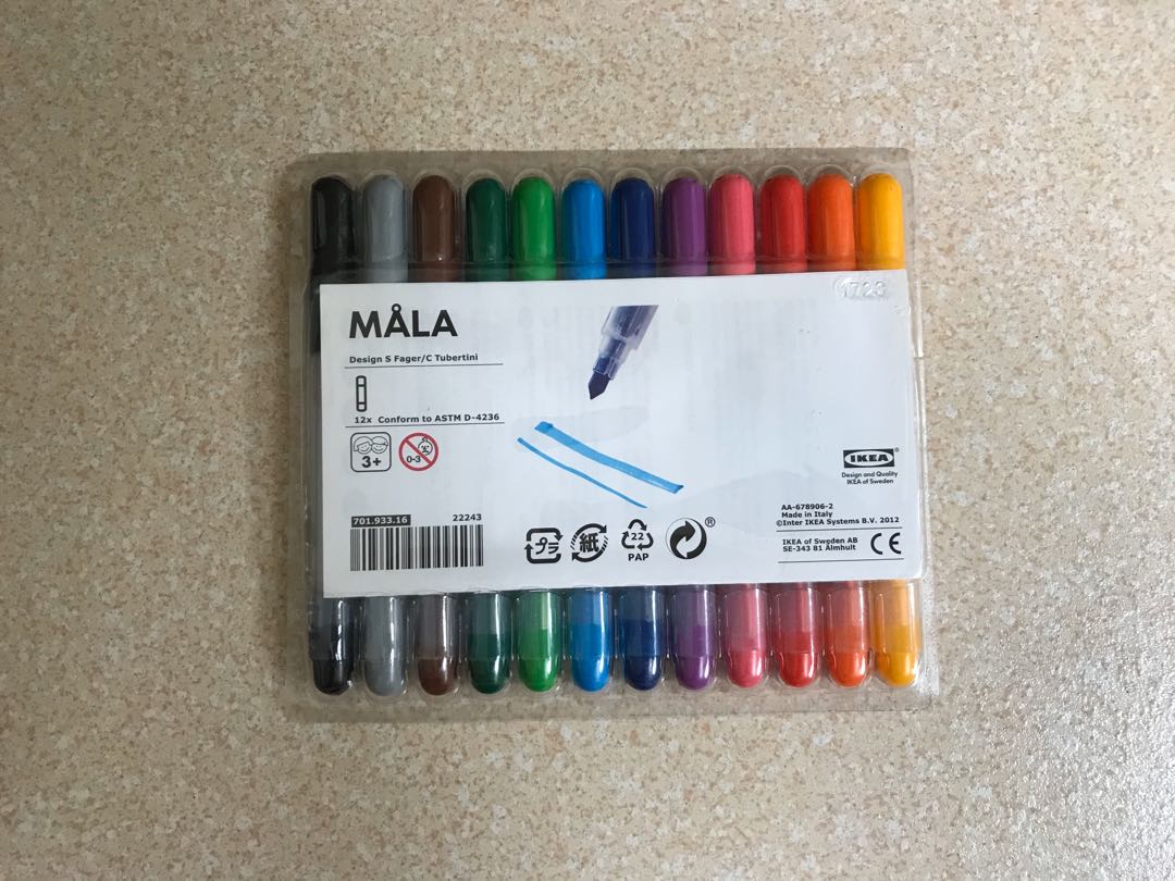 Ikea Marker Set, Hobbies & Toys, Stationery & Craft, Craft Supplies