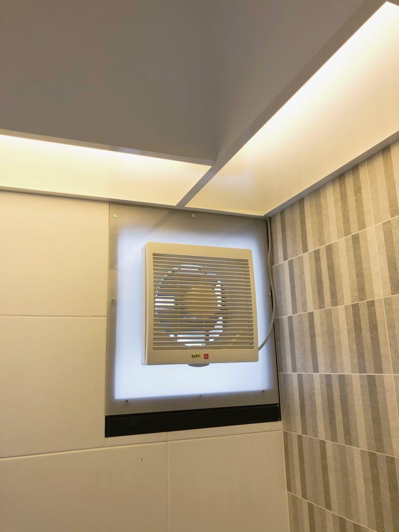 KDK ventilation/exhaust fan installation for BTO/Condo toilet/kitchen