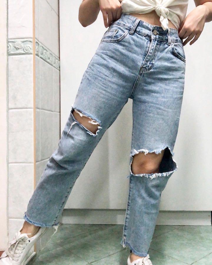 korean fashion mom jeans