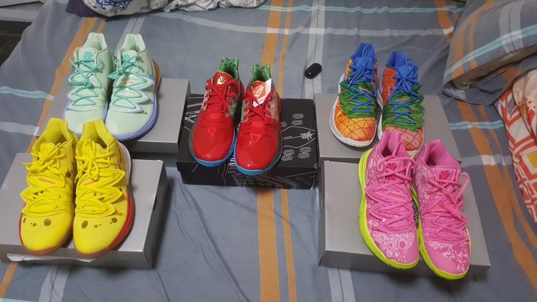 Kyrie spongebob set Men s Fashion Footwear Sneakers on Carousell