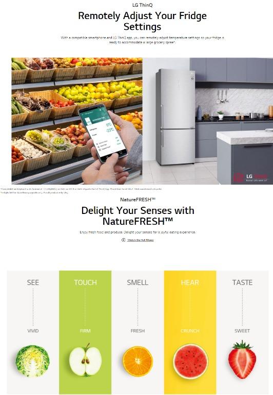 LG GBB4459GV 451L GOLD BOTTOM FREEZER REFRIGERATOR WITH INVERTER