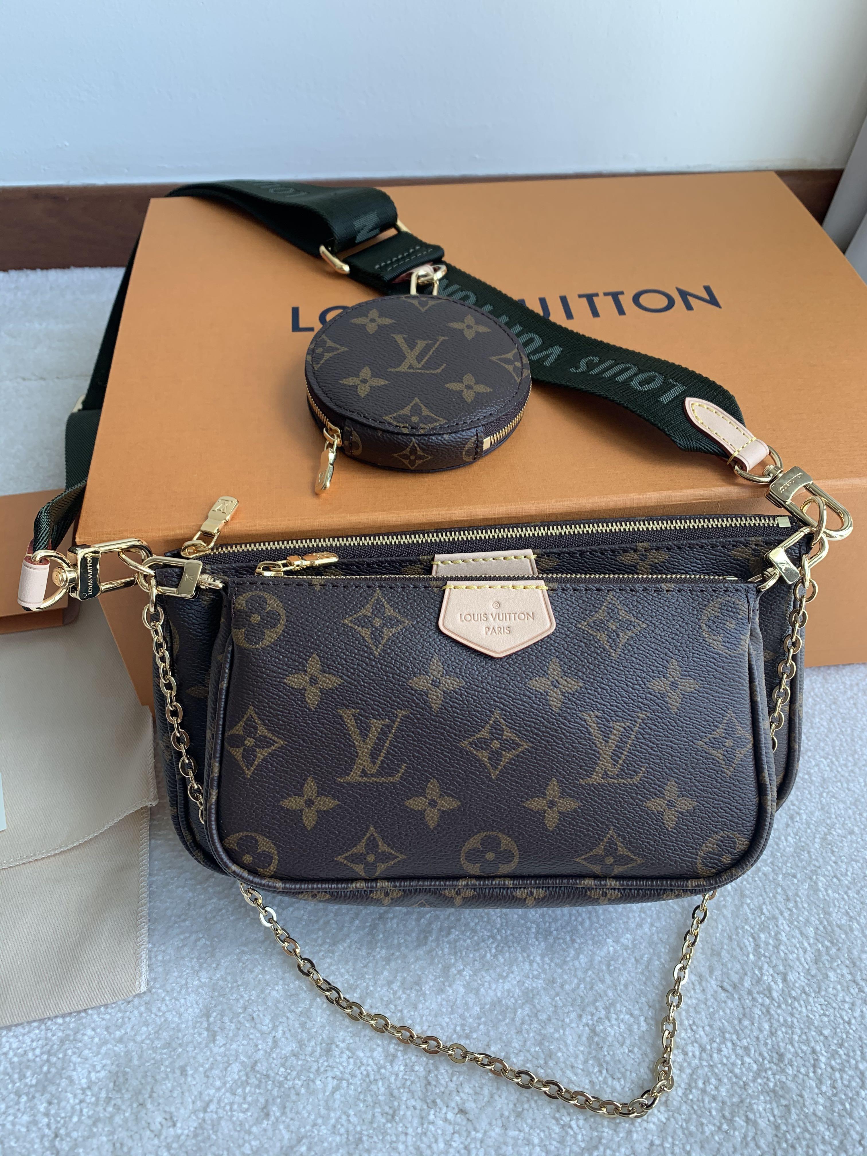Louis Vuitton LV Multi Pochette Khaki Authentic BN, Luxury, Bags ...
