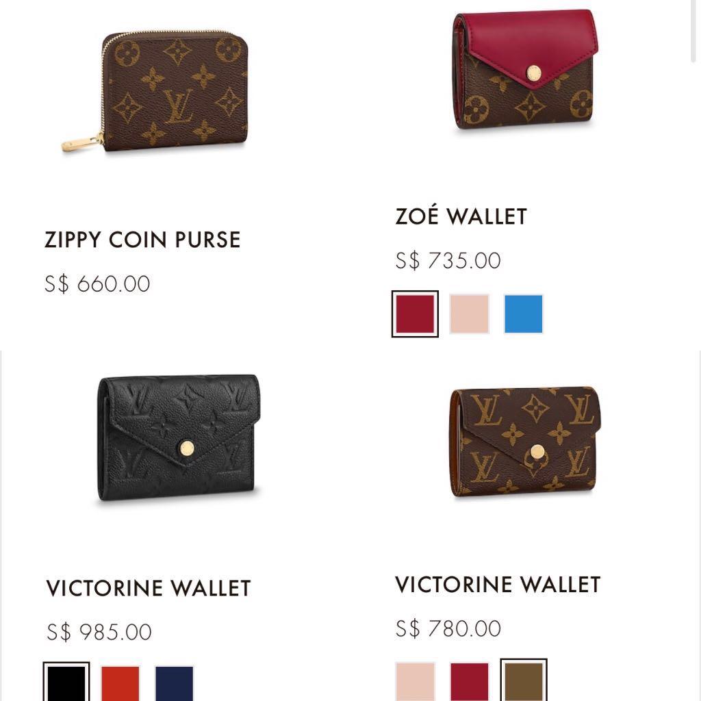 Louis Vuitton Victorine Monogram / Victorine Empriente /Zoe Monogram /  Zippy Coin Wallet, Luxury, Bags & Wallets on Carousell