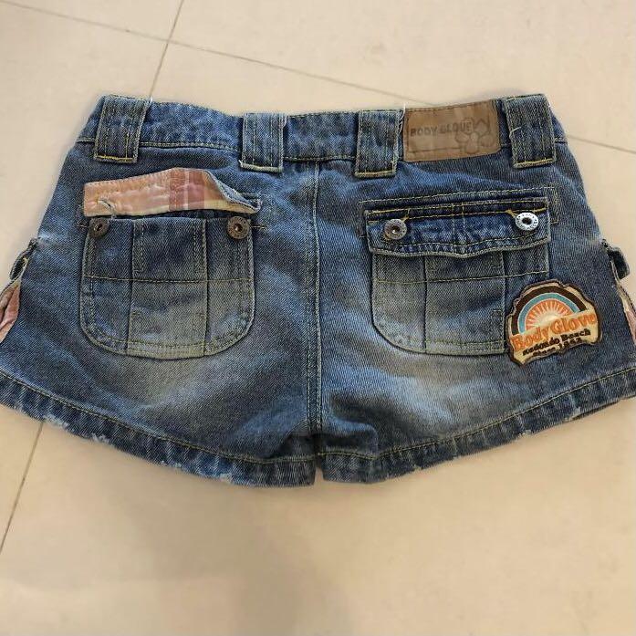 low waisted jean shorts
