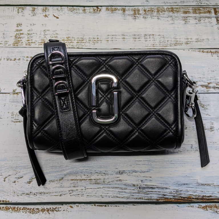 Marc Jacobs Black Quilted Softshot 21 Lamskin Leather Crossbody - $352 -  From Dominika