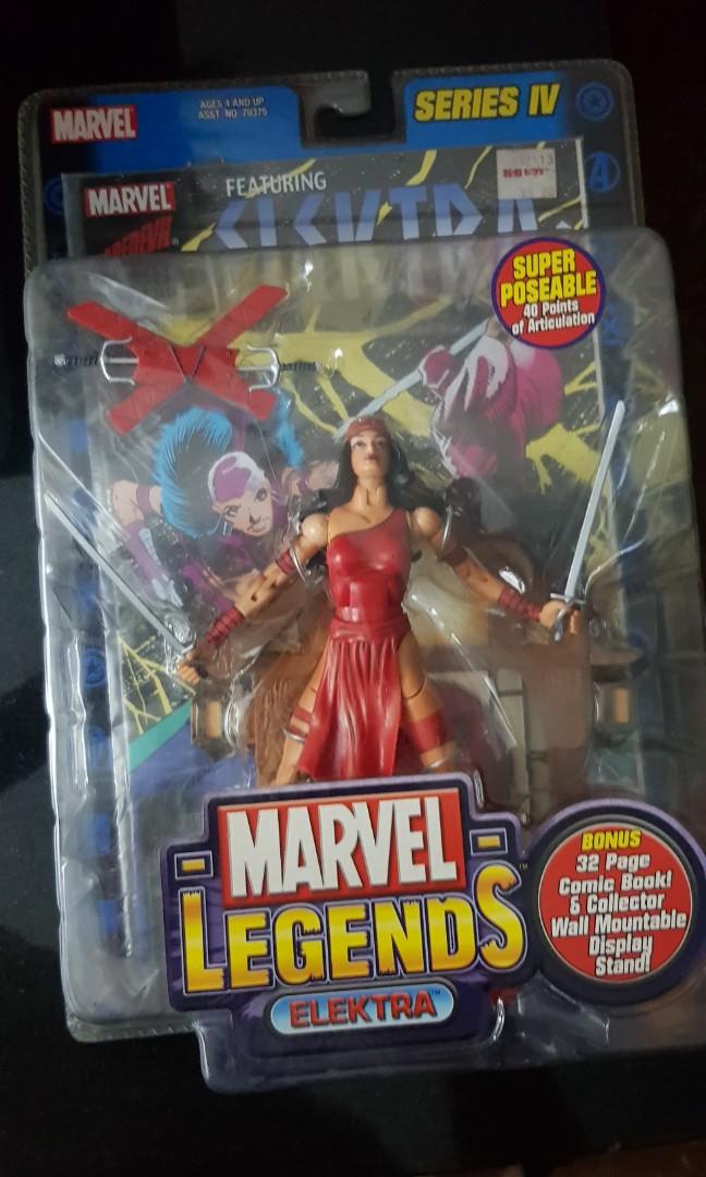 Figura De Acción Elektra Toybiz Marvel Legends Serie 4