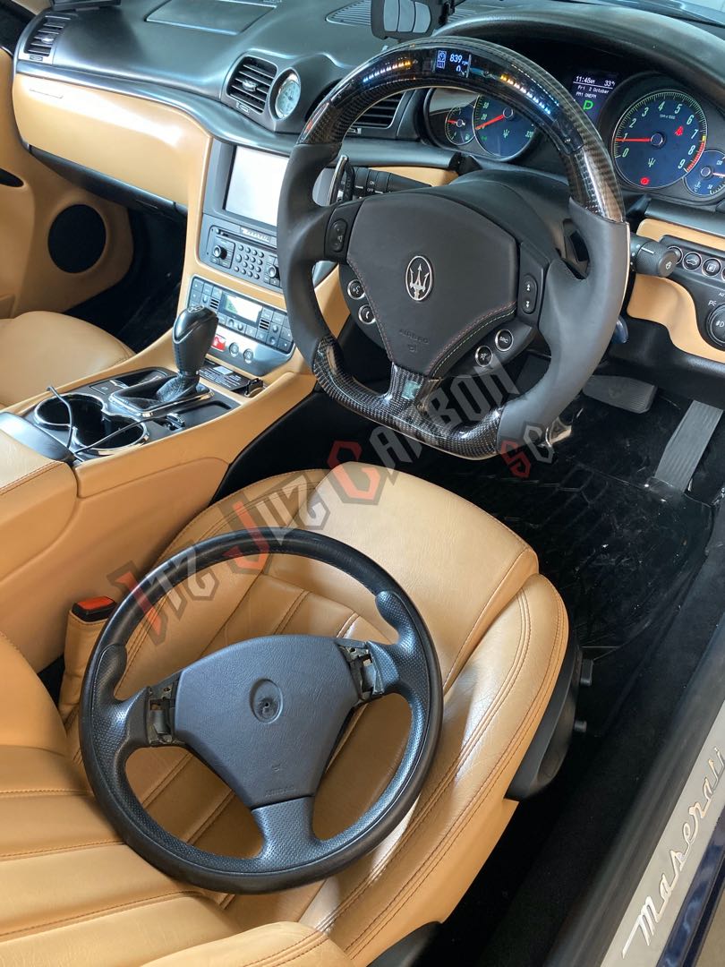 Maserati Granturismo Carbon fibre led steering wheel, Car Accessories