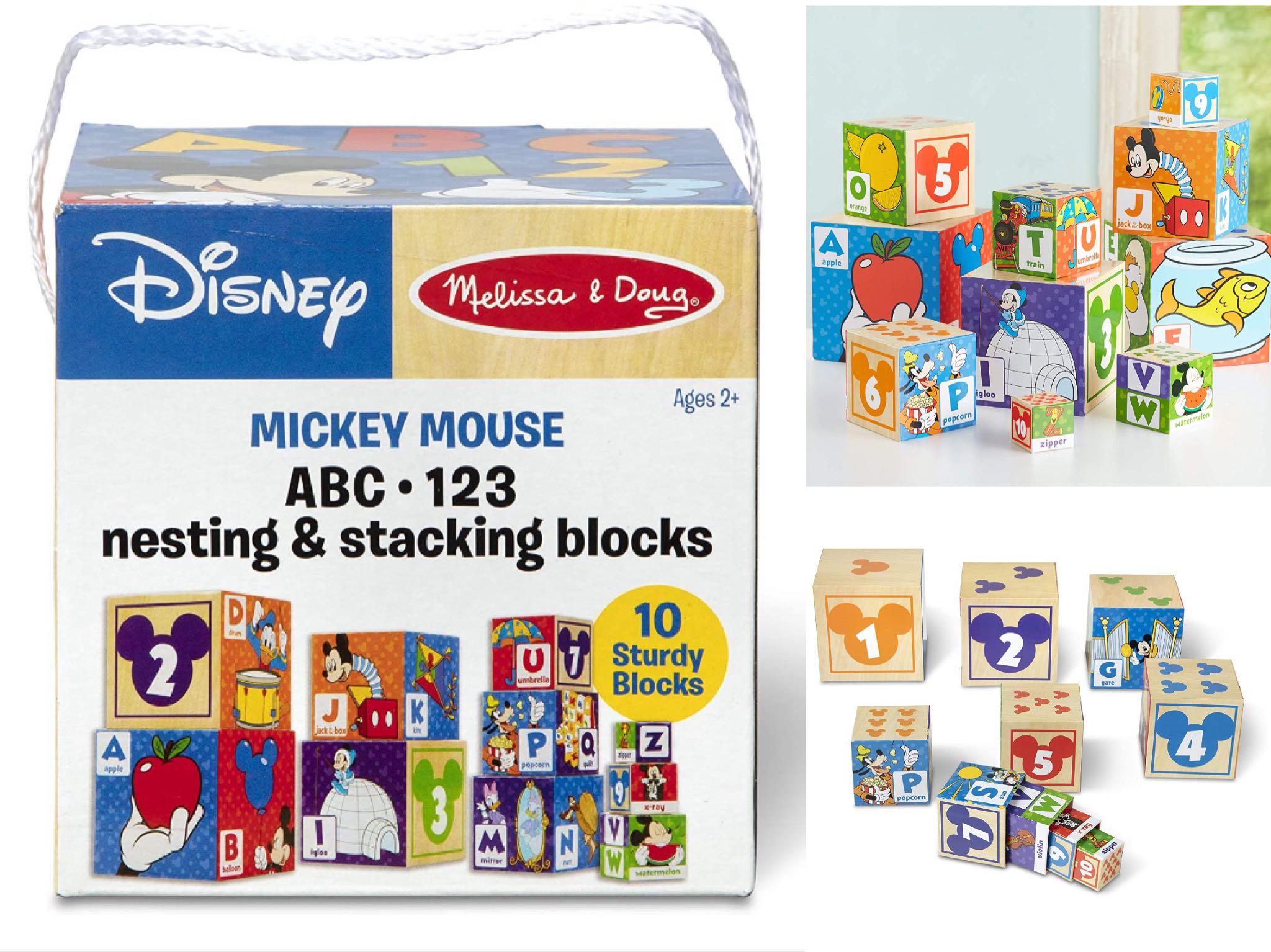 Melissa Doug Mickey Mouse Friends Nesting Stacking Blocks