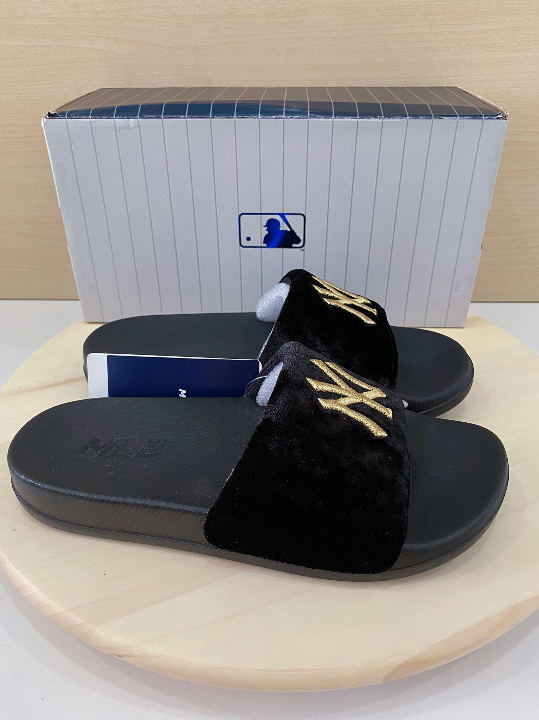 MLB Slides, Women's Fashion, Footwear, Flipflops and Slides on Carousell