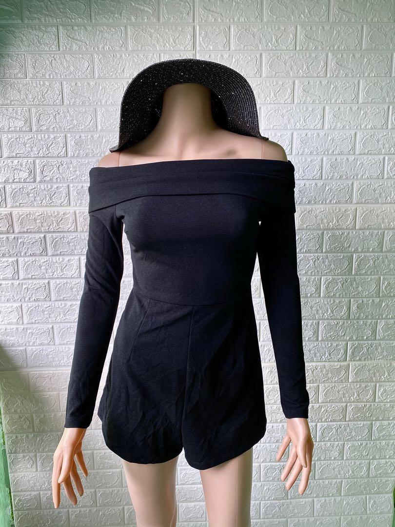 long sleeve bodycon romper