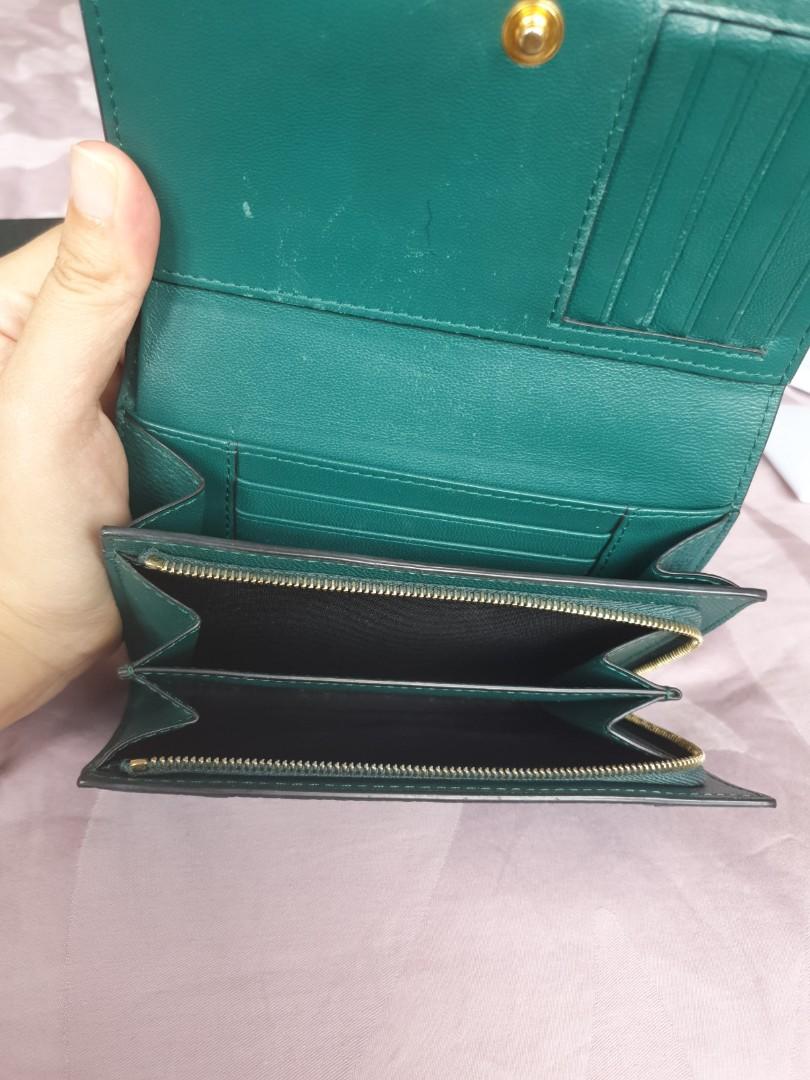 MULBERRY dark green leather wallet – Loop Generation