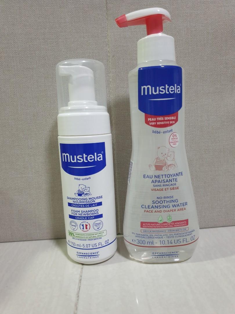 mustela no rinse soothing cleansing water