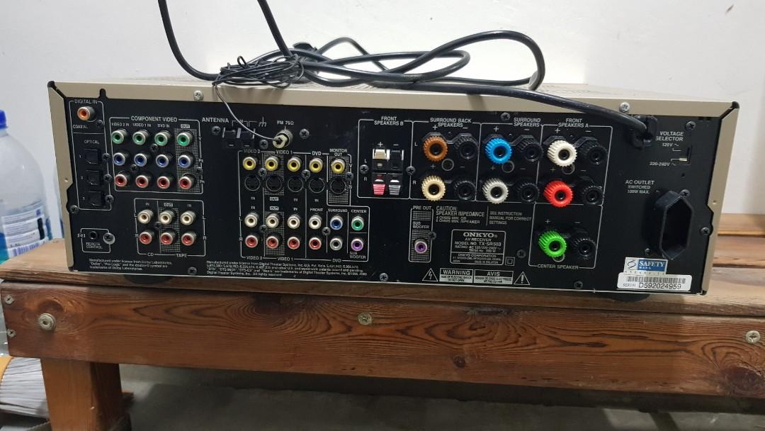 ONKYO TXSR503 AV Receiver, Audio, Soundbars, Speakers & Amplifiers on