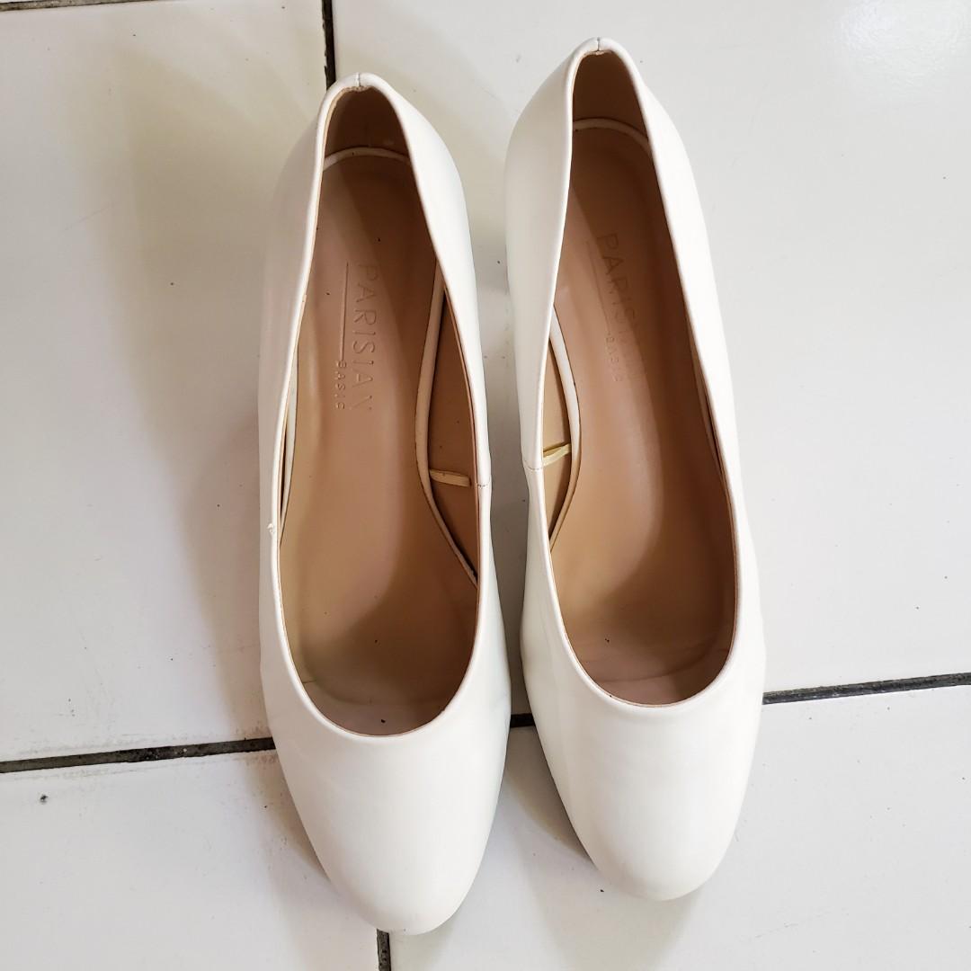 white pumps 2 inch heel