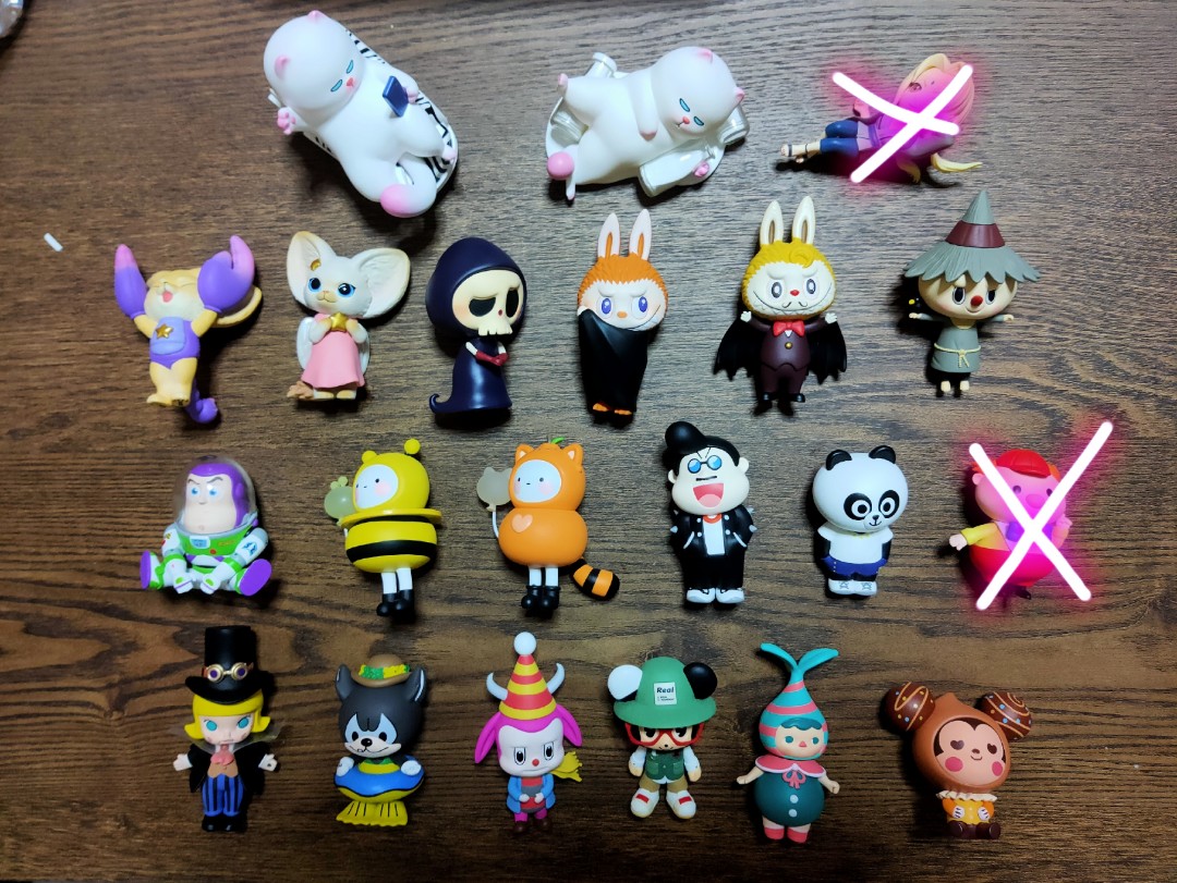 Popmart Collectibles blind box figures (all comes with card and box ...