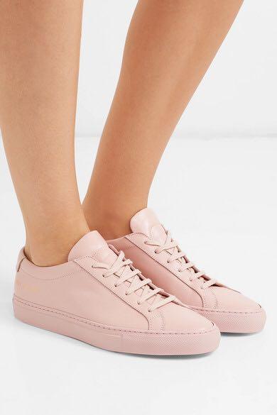 Common projects pink sneakers hotsell