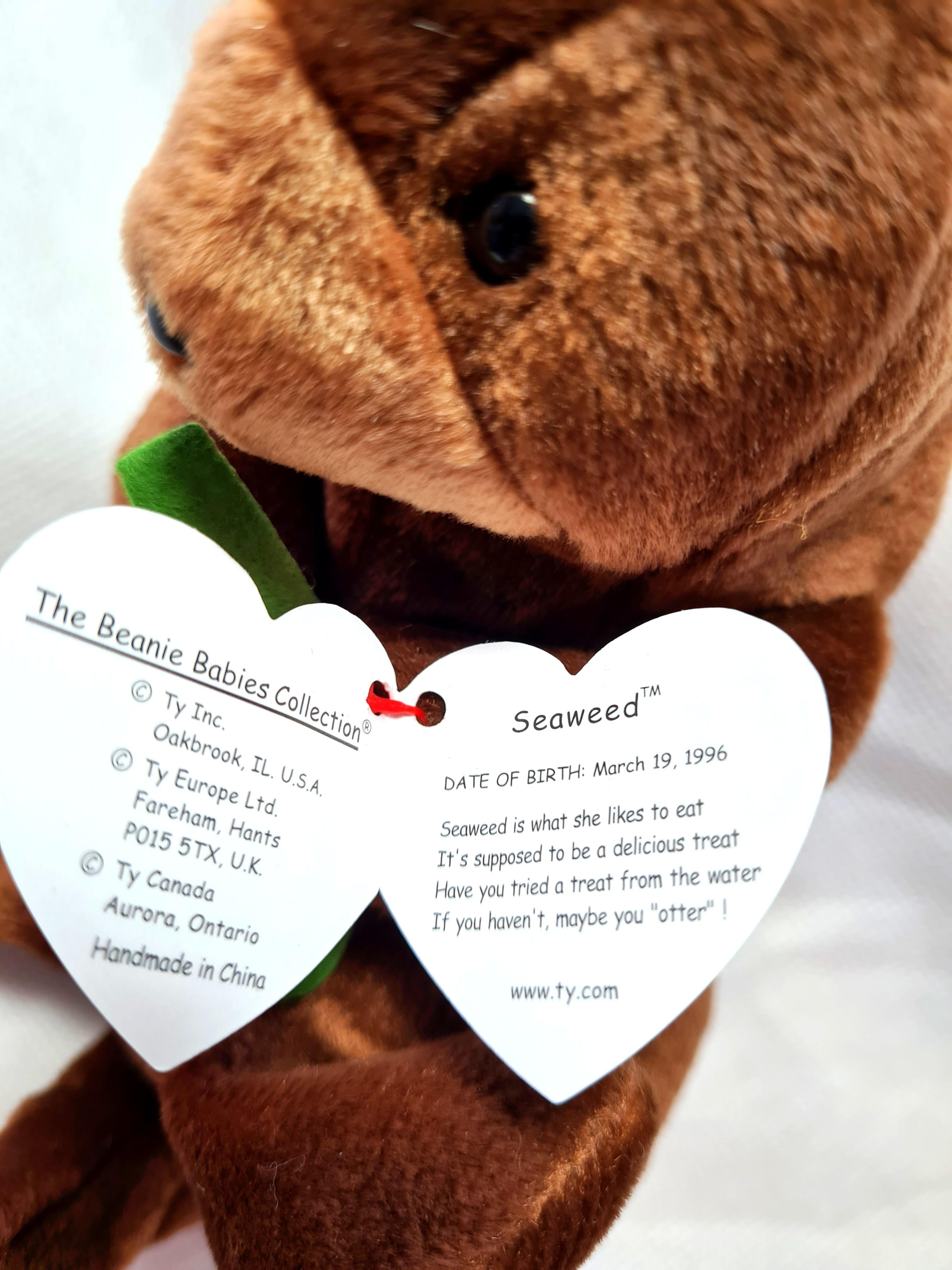 RARE Seaweed Ty Original Beanie Babies