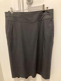 REISS Black Pinstripe Suit Skirt - Size 10 - BRAND NEW