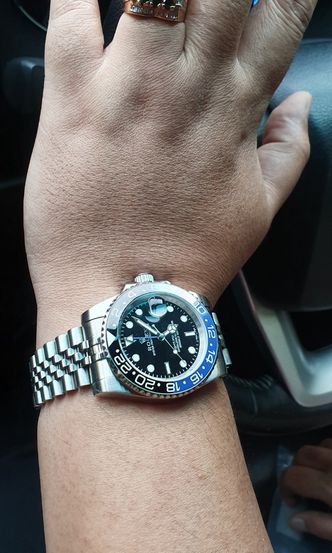 Rolex batman super quality grade AAA Fesyen Pria Jam Tangan di